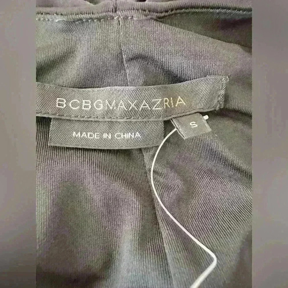 BCBGMAXAZRIA A-Line Jersey Halter Low Back Midi Dress With Tie Back Size Small - Picture 9 of 11